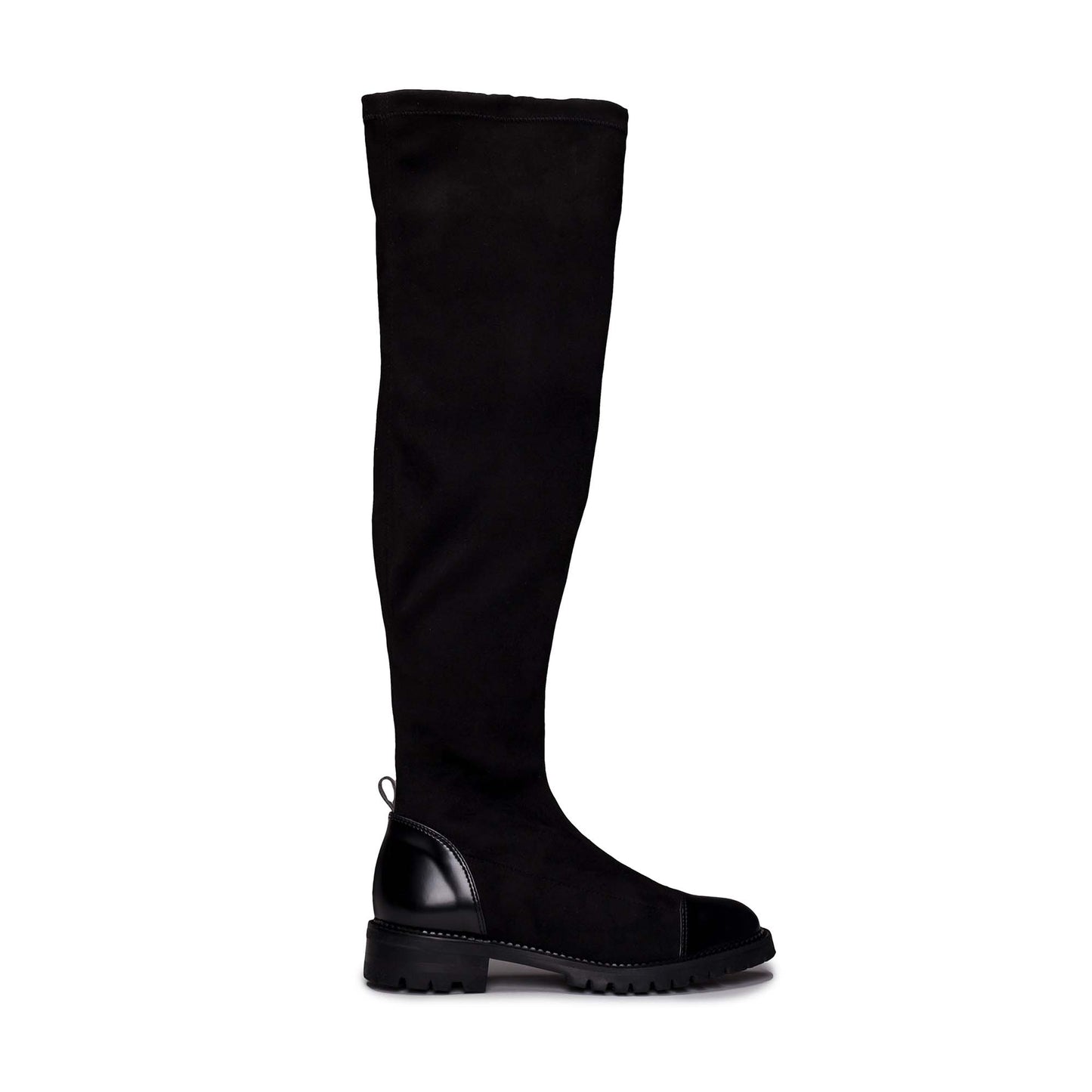 Paris Black vegan knee-high boot