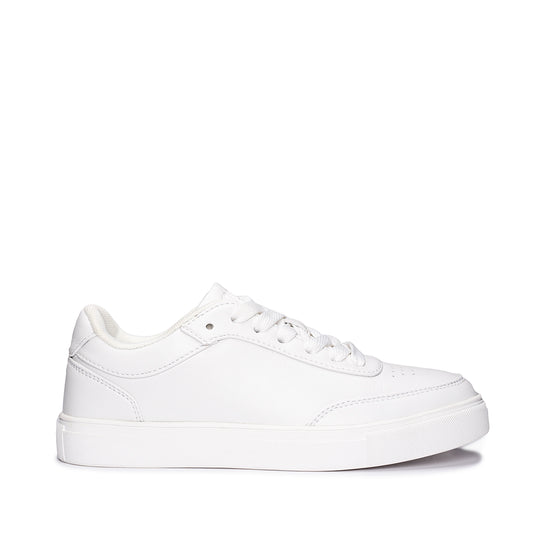 Pole White vegan lace-up basic sneakers
